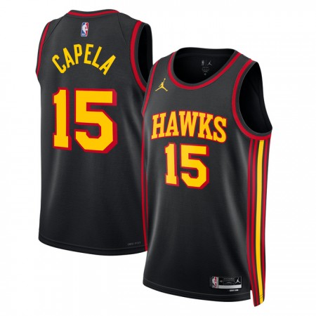 Dres Atlanta Hawks Clint Capela 15 Jordan 2022-23 Statement Edition Crno Swingman